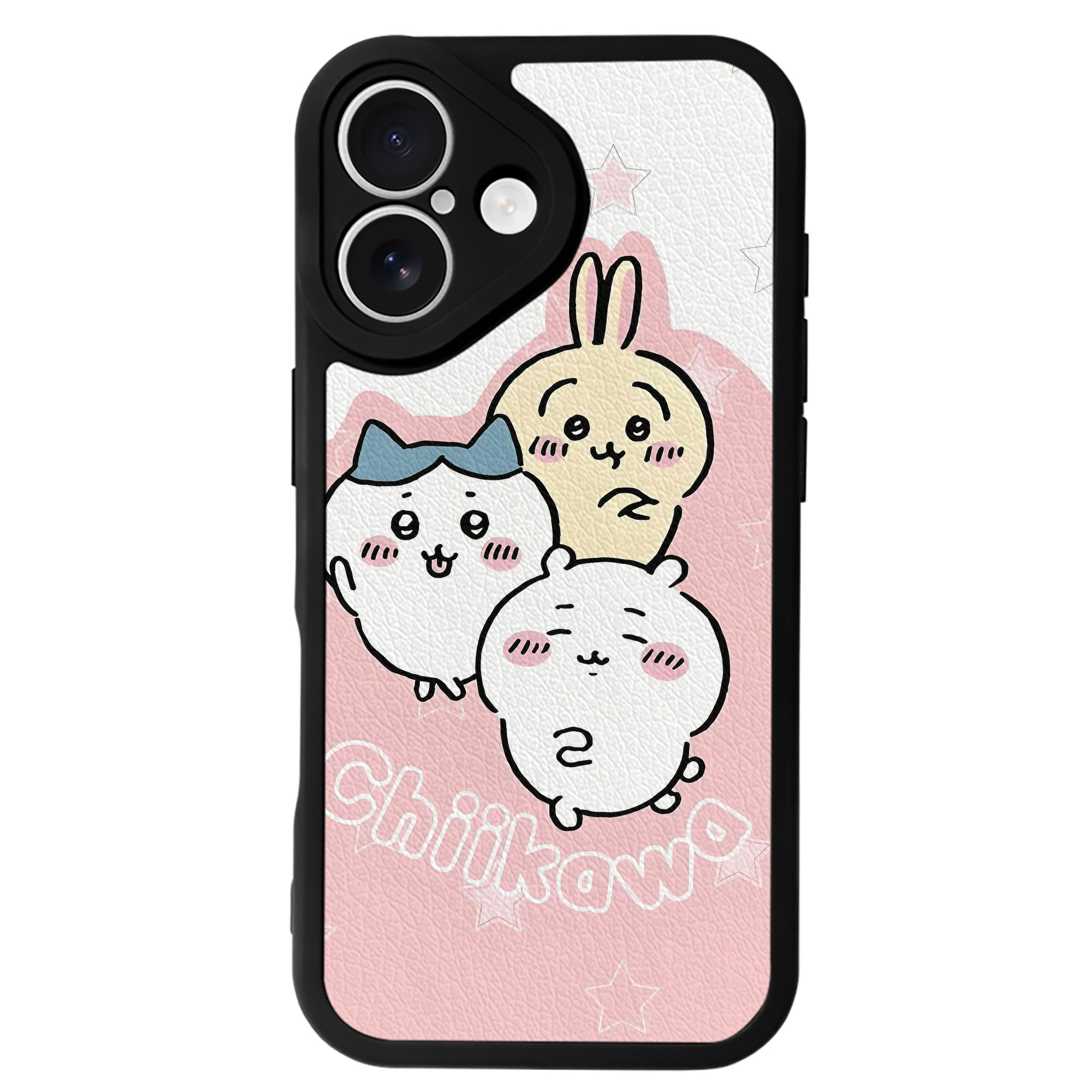 （画像用） ちいかわ Chii-kawa 【iPhone 16シリーズ対応】シリコンスマホケース（レザー調） 材質：シリコン